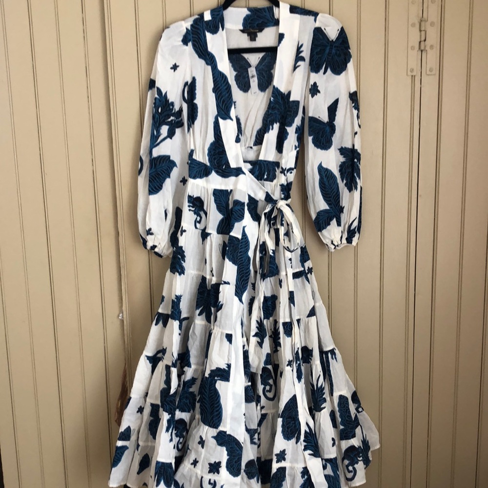 Banana Republic Butterfly Wrap Midi dress